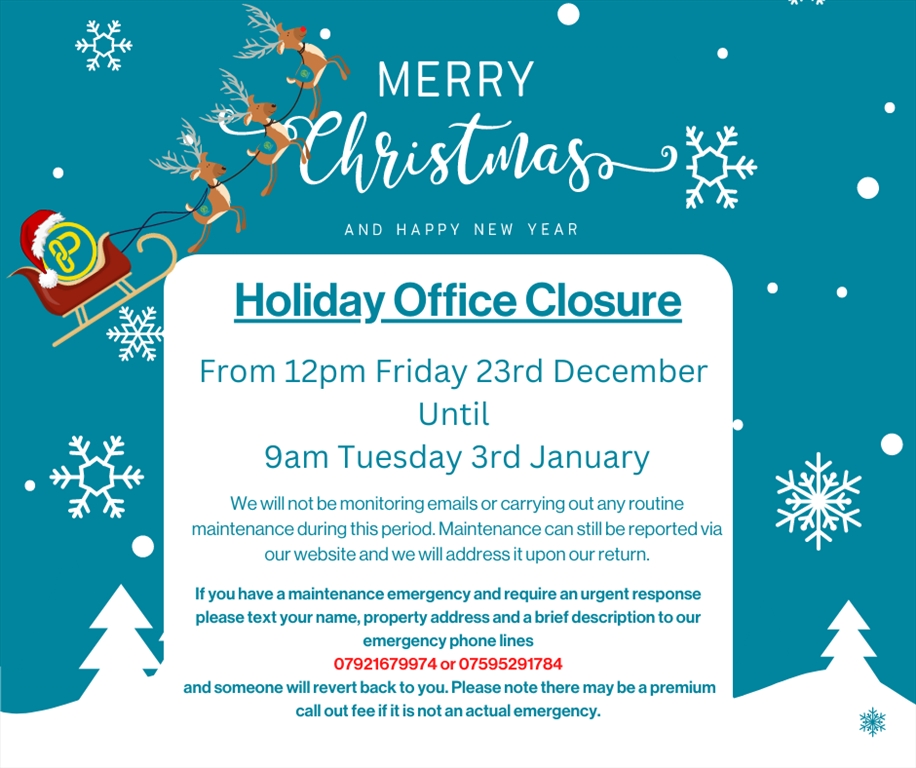 Christmas closure 2022
